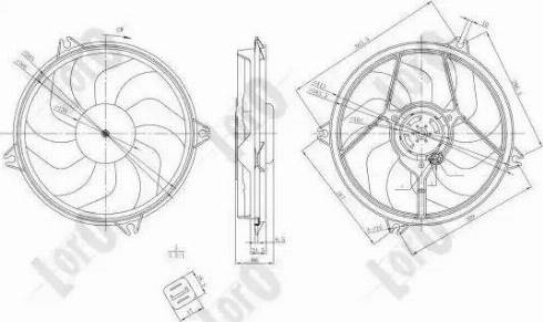 Loro 009-014-0001 - Ventilators, Motora dzesēšanas sistēma ps1.lv