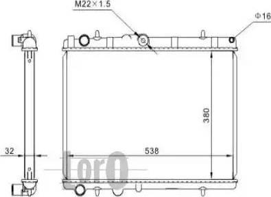 Loro 009-017-0045 - Radiators, Motora dzesēšanas sistēma ps1.lv