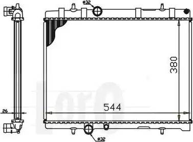 Loro 009-017-0043 - Radiators, Motora dzesēšanas sistēma ps1.lv