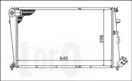 Loro 009-017-0050 - Radiators, Motora dzesēšanas sistēma ps1.lv