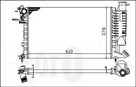 Loro 009-017-0017 - Radiators, Motora dzesēšanas sistēma ps1.lv