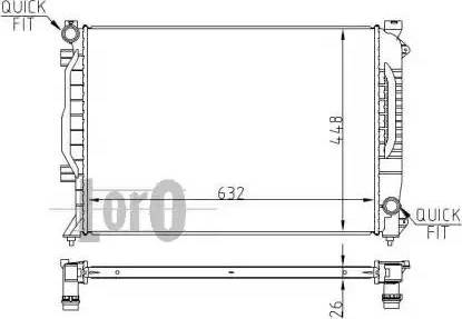 Loro 003-017-0008 - Radiators, Motora dzesēšanas sistēma ps1.lv