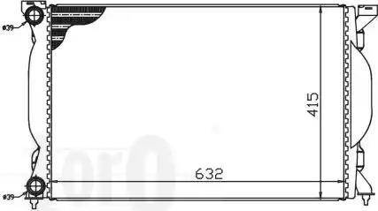 Loro 003-017-0012-B - Radiators, Motora dzesēšanas sistēma ps1.lv