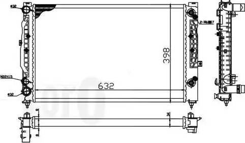 Loro 003-017-0020 - Radiators, Motora dzesēšanas sistēma ps1.lv