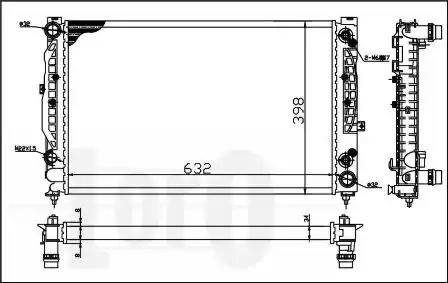 Loro 003-017-0023 - Radiators, Motora dzesēšanas sistēma ps1.lv