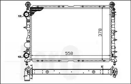 Loro 002-017-0010 - Radiators, Motora dzesēšanas sistēma ps1.lv