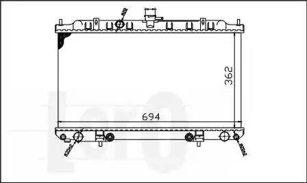 Loro 035-017-0015 - Radiators, Motora dzesēšanas sistēma ps1.lv