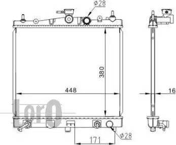 Loro 035-017-0018 - Radiators, Motora dzesēšanas sistēma ps1.lv