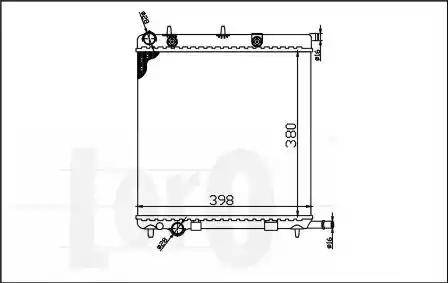 Loro 038-017-0006 - Radiators, Motora dzesēšanas sistēma ps1.lv