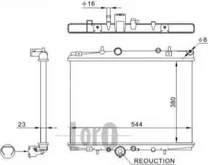 Loro 038-017-0002 - Radiators, Motora dzesēšanas sistēma ps1.lv