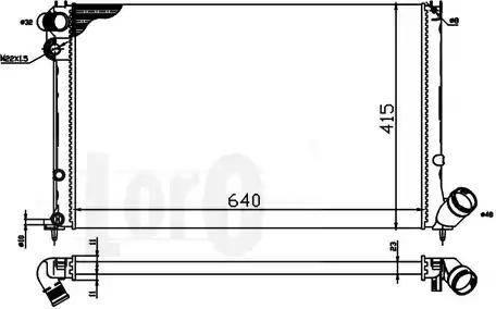 Loro 038-017-0020 - Radiators, Motora dzesēšanas sistēma ps1.lv