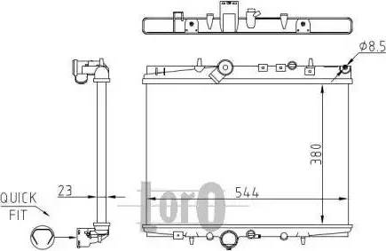 Loro 038-017-0028 - Radiators, Motora dzesēšanas sistēma ps1.lv