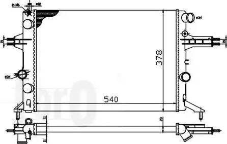 Loro 037-017-0022 - Radiators, Motora dzesēšanas sistēma ps1.lv