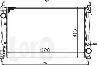 Loro 037-017-0071 - Radiators, Motora dzesēšanas sistēma ps1.lv