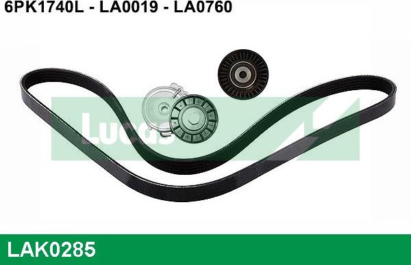 LUCAS LAK0285 - Ķīļrievu siksnu komplekts ps1.lv