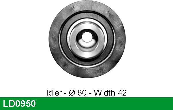 LUCAS LD0950 - Spriegotājrullītis, Gāzu sadales mehānisma piedziņas siksna ps1.lv