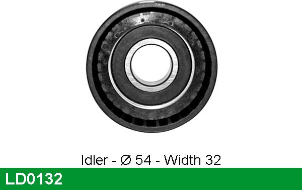 LUCAS LD0132 - Spriegotājrullītis, Gāzu sadales mehānisma piedziņas siksna ps1.lv