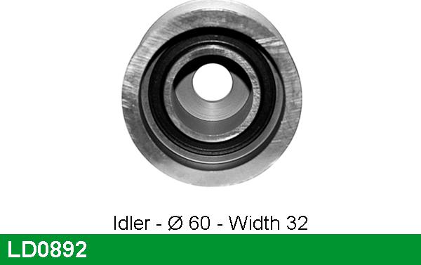 LUCAS LD0892 - Spriegotājrullītis, Gāzu sadales mehānisma piedziņas siksna ps1.lv