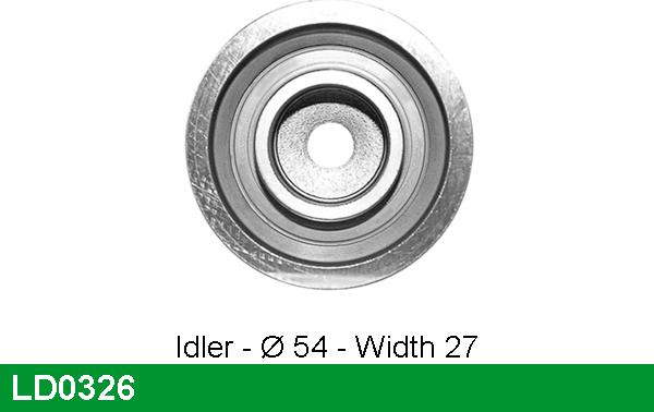 LUCAS LD0326 - Spriegotājrullītis, Gāzu sadales mehānisma piedziņas siksna ps1.lv