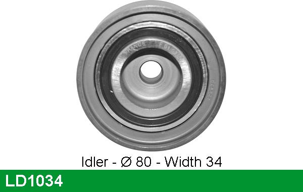 LUCAS LD1034 - Spriegotājrullītis, Gāzu sadales mehānisma piedziņas siksna ps1.lv