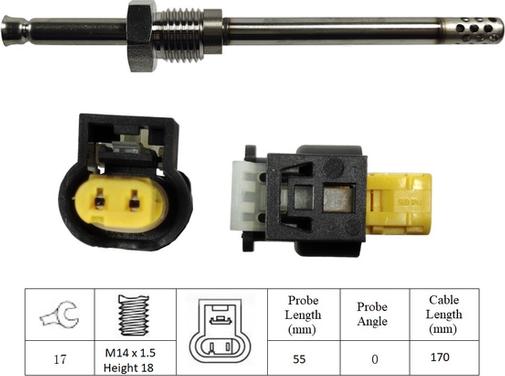 LUCAS LGS6000 - Devējs, Izplūdes gāzu temperatūra ps1.lv