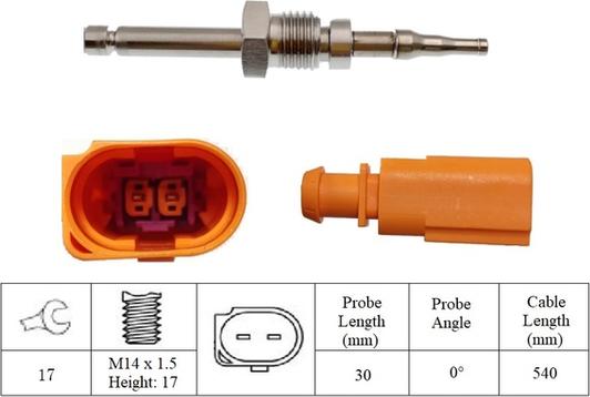 LUCAS LGS7223 - Devējs, Izplūdes gāzu temperatūra ps1.lv