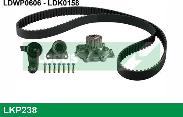 LUCAS LKP238 - Ūdenssūknis + Zobsiksnas komplekts ps1.lv