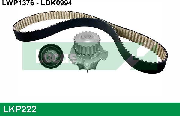 LUCAS LKP222 - Ūdenssūknis + Zobsiksnas komplekts ps1.lv