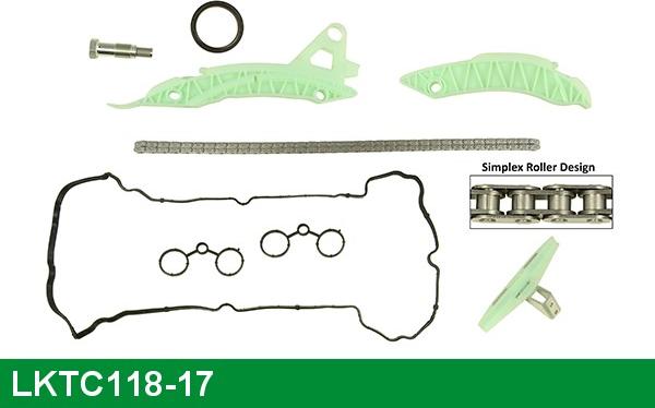 LUCAS LKTC118-17 - Sadales vārpstas piedziņas ķēdes komplekts ps1.lv