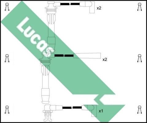 LUCAS LUC4107 - Augstsprieguma vadu komplekts ps1.lv