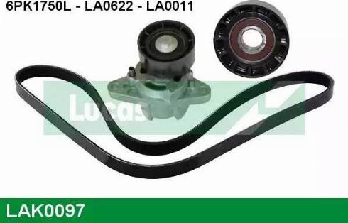 Lucas Engine Drive LAK0097 - Ķīļrievu siksnu komplekts ps1.lv