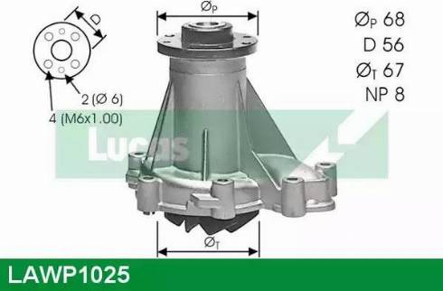 Lucas Engine Drive LAWP1025 - Ūdenssūknis ps1.lv