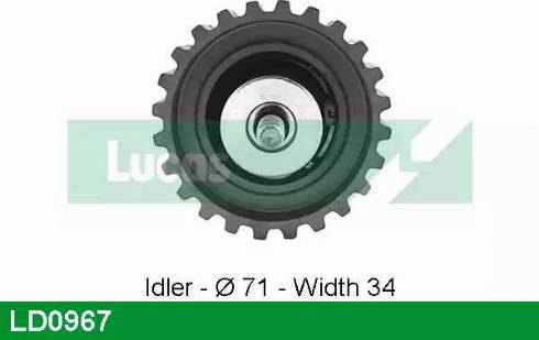 Lucas Engine Drive LD0967 - Parazīt / Vadrullītis, Zobsiksna ps1.lv