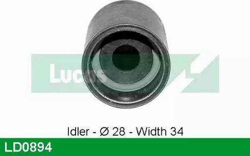 Lucas Engine Drive LD0894 - Spriegotājrullītis, Gāzu sadales mehānisma piedziņas siksna ps1.lv