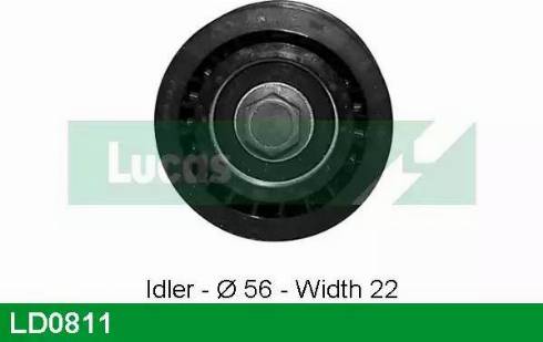 Lucas Engine Drive LD0811 - Spriegotājrullītis, Gāzu sadales mehānisma piedziņas siksna ps1.lv