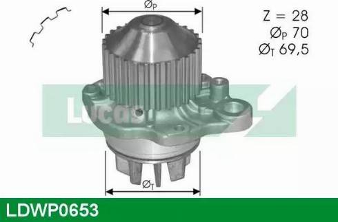 Lucas Engine Drive LDWP0653 - Ūdenssūknis ps1.lv