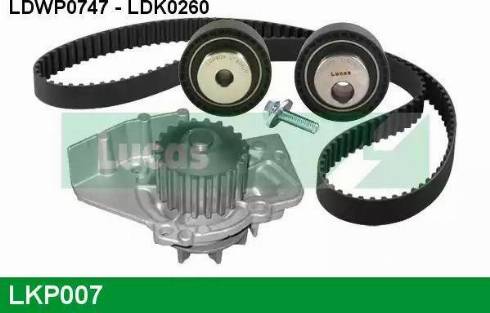 Lucas Engine Drive LKP007 - Ūdenssūknis + Zobsiksnas komplekts ps1.lv