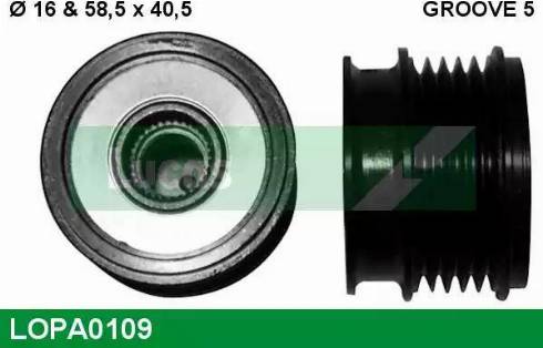 Lucas Engine Drive LOPA0109 - Piedziņas skriemelis, Ģenerators ps1.lv