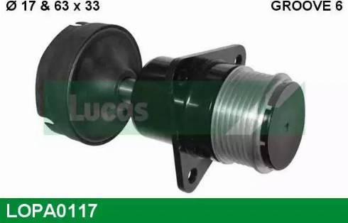 Lucas Engine Drive LOPA0117 - Piedziņas skriemelis, Ģenerators ps1.lv