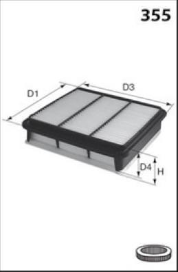 Lucas Filters LFAF445 - Gaisa filtrs ps1.lv