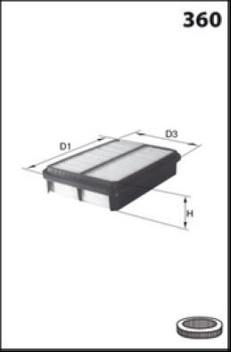 Lucas Filters LFAF429 - Gaisa filtrs ps1.lv