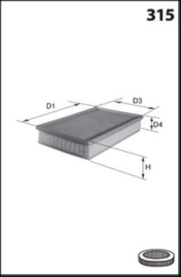 Lucas Filters LFAF459 - Gaisa filtrs ps1.lv