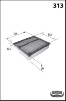 Lucas Filters LFAF520 - Gaisa filtrs ps1.lv