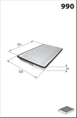 Lucas Filters LFCP161 - Filtrs, Salona telpas gaiss ps1.lv