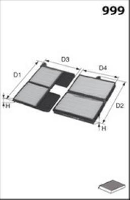 Lucas Filters LFCP185S - Filtrs, Salona telpas gaiss ps1.lv