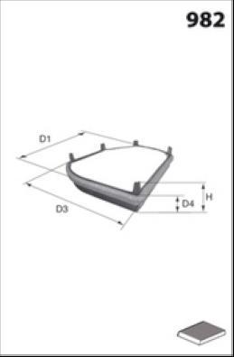 Lucas Filters LFCP134 - Filtrs, Salona telpas gaiss ps1.lv