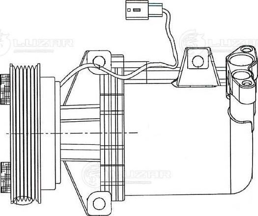 Luzar LCAC0978 - Kompresors, Gaisa kond. sistēma ps1.lv