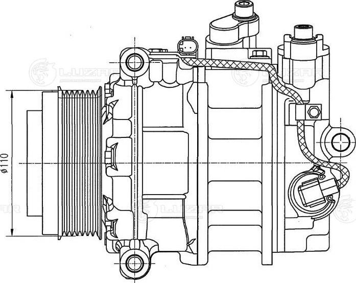 Luzar LCAC 1553 - Kompresors, Gaisa kond. sistēma ps1.lv