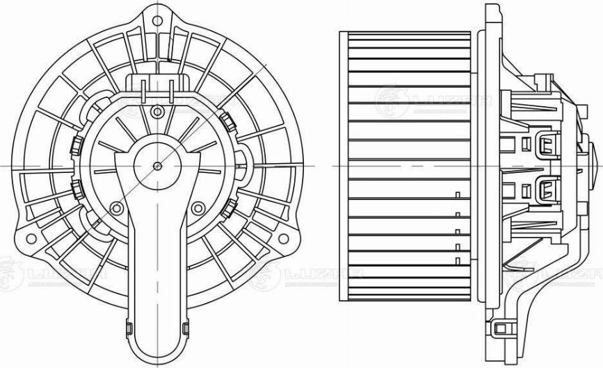 Luzar LFH08Y0 - Elektromotors, Salona ventilācija ps1.lv