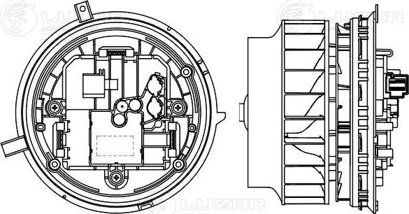 Luzar LFh 1560 - Elektromotors, Salona ventilācija ps1.lv